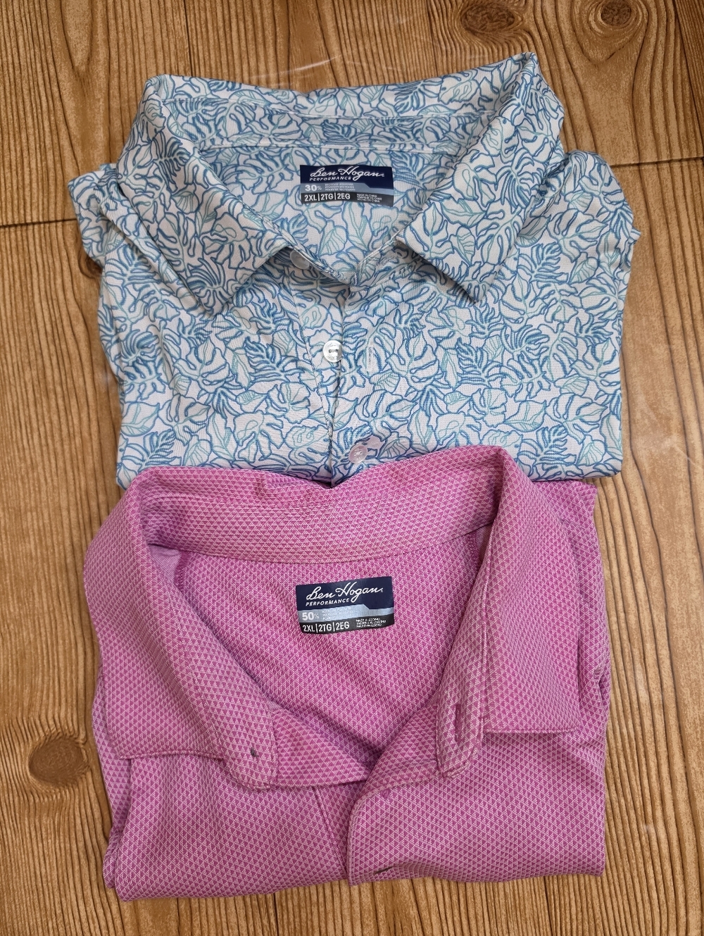 (2) Ben Hogan Mens 2XL Polos
